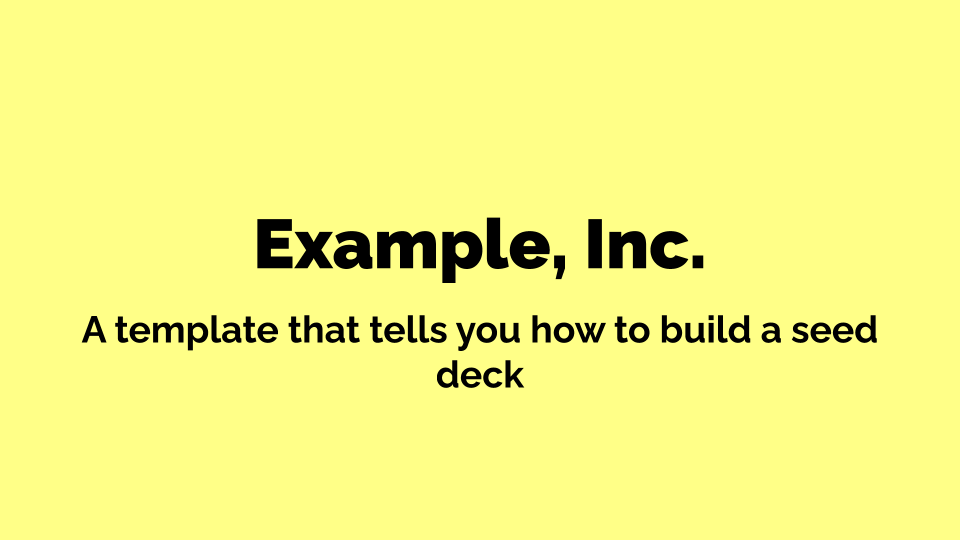 Pitch Deck Template