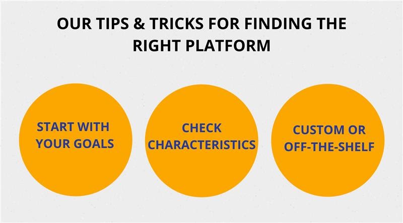 Finding the right platform