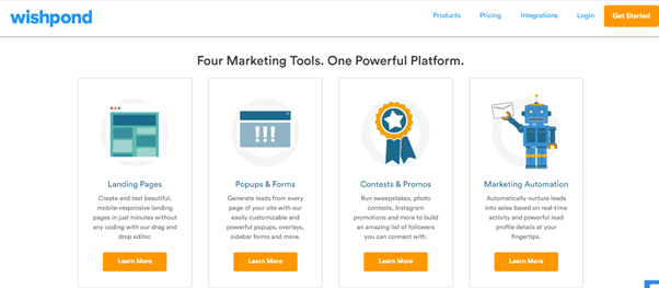 Wishpond Funnel software 