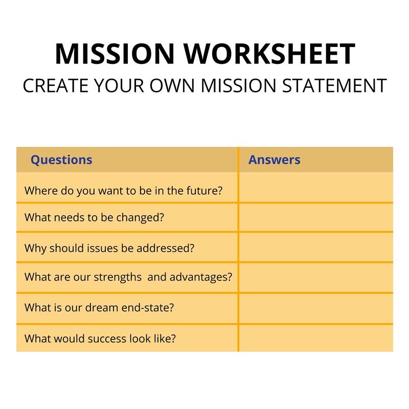 Mission Worksheet