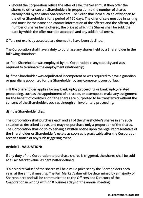 Shareholder Agreement Template-5